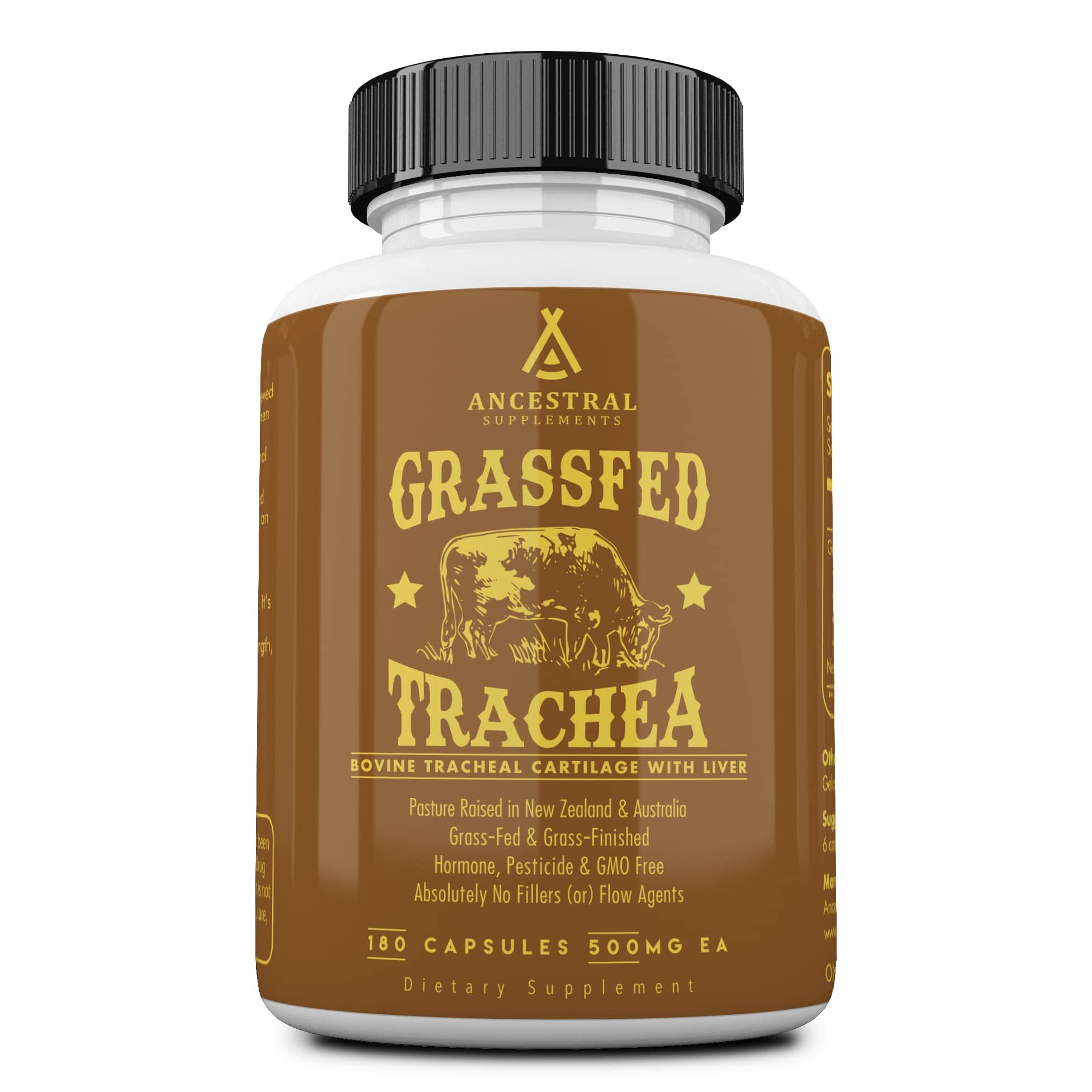 Ancestral Supplements bottle front shows label highlighting immune and joint support
