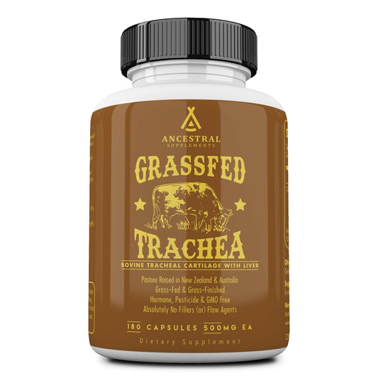 Ancestral Supplements bottle front shows label highlighting immune and joint support