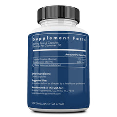 Ancestral Supplements beef liver capsules emphasizing nutrient-rich liver formula.