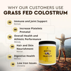 Ancestral Supplements Bovine Colostrum Powder—made in USA, small-batch purity.