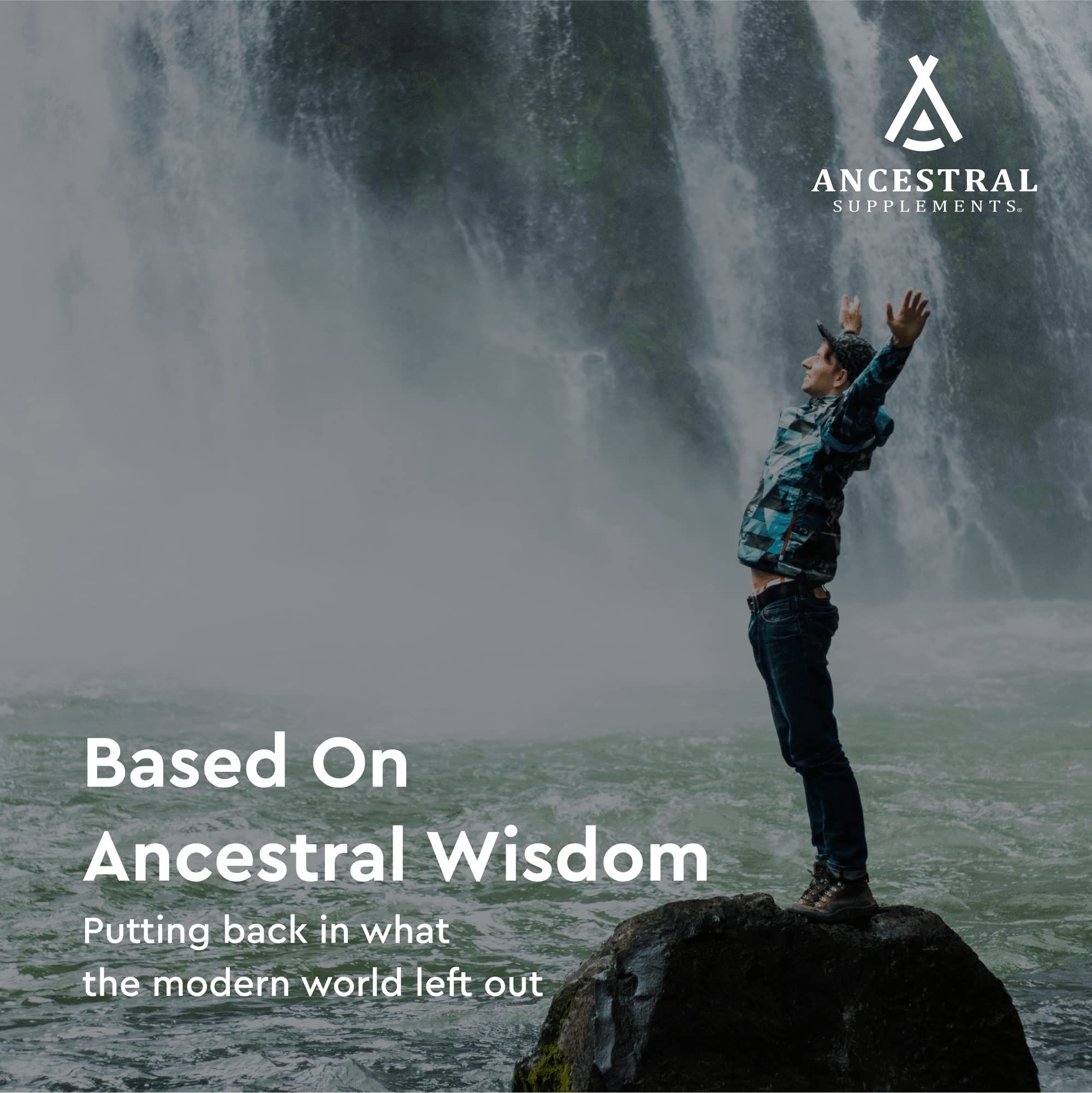 Ancestral Supplements non-GMO purity seal confirms clean ingredients.