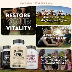 Beef Organs Stack Pack label highlights ingredients for a whole-food approach.