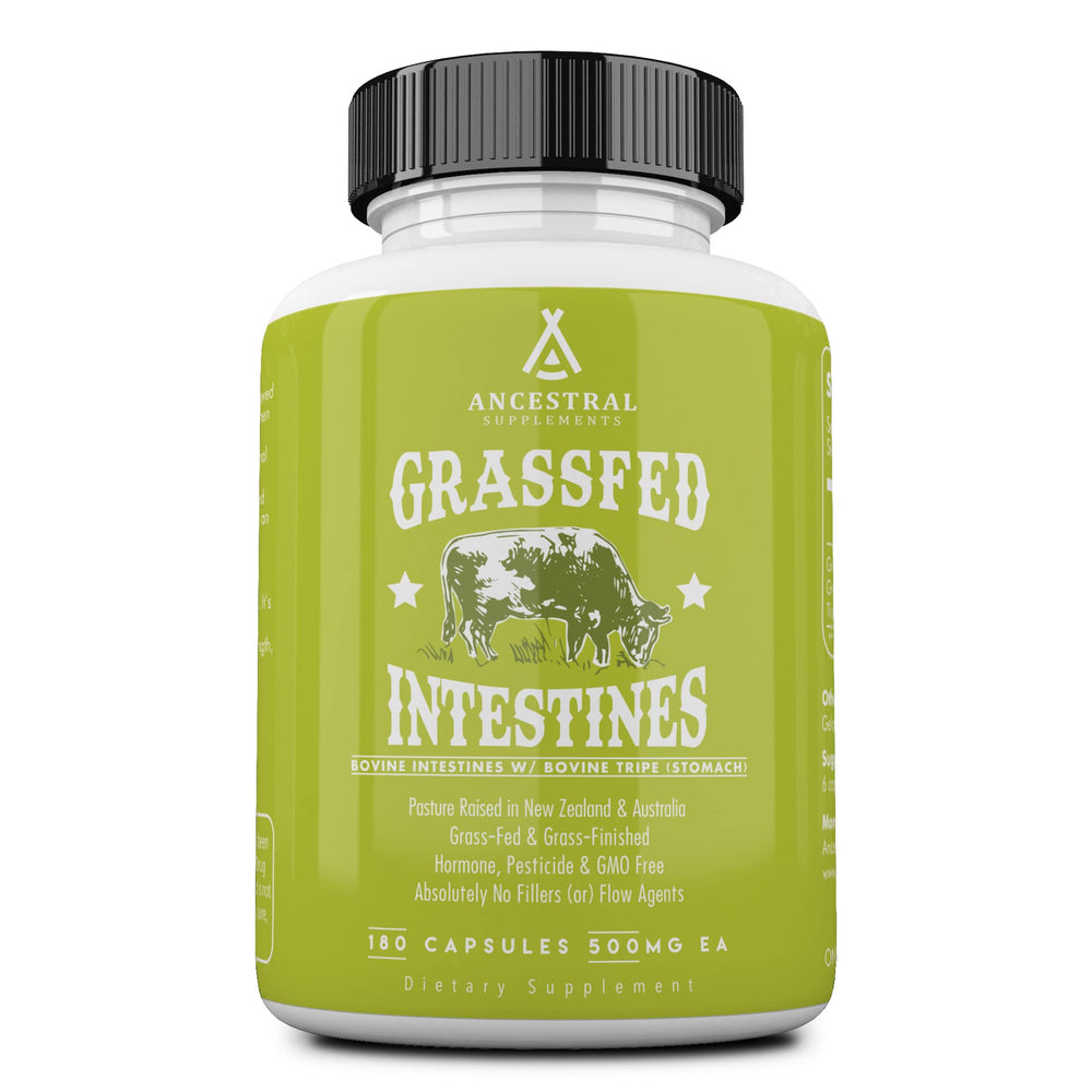 Ancestral Supplements Tripe bottle front for gut health support