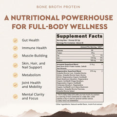 Scoop of Ancestral Supplements vanilla protein powder blends into a glass of water.