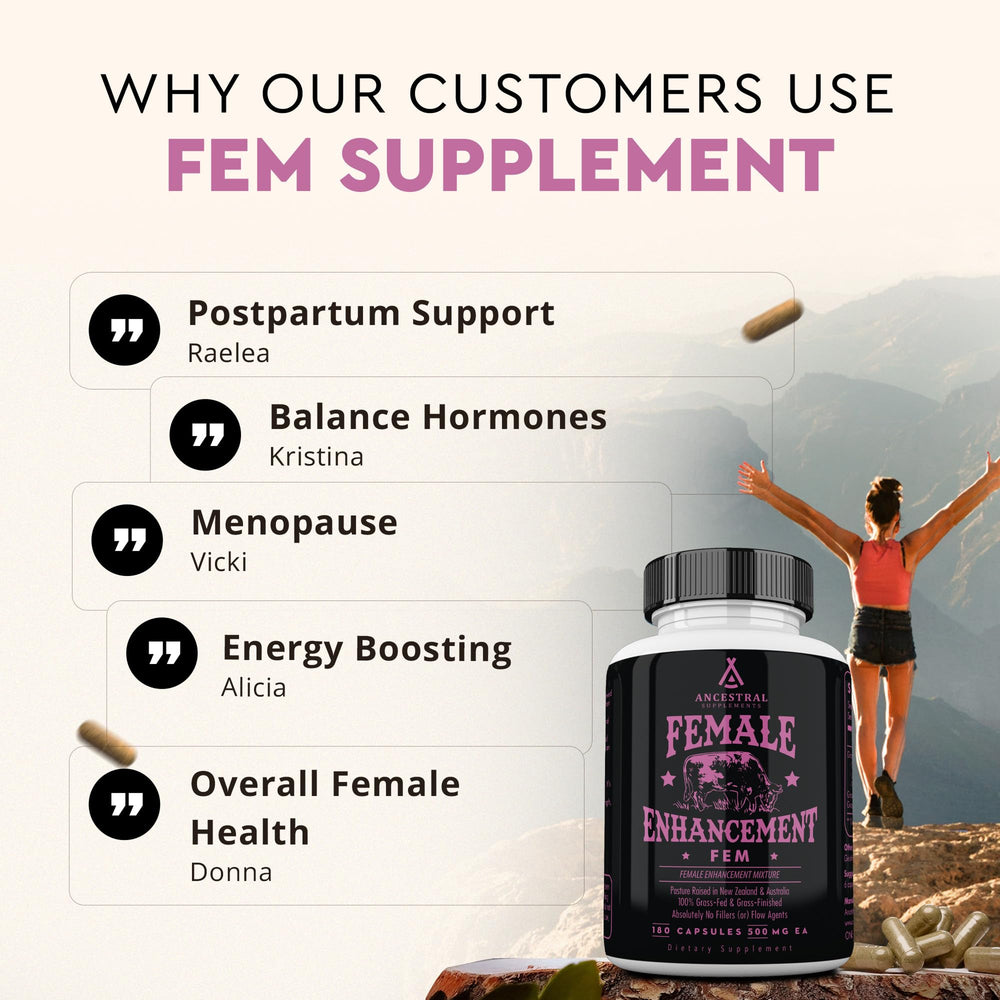 Ancestral Supplements beef organ women CoQ10 capsule supporting energy