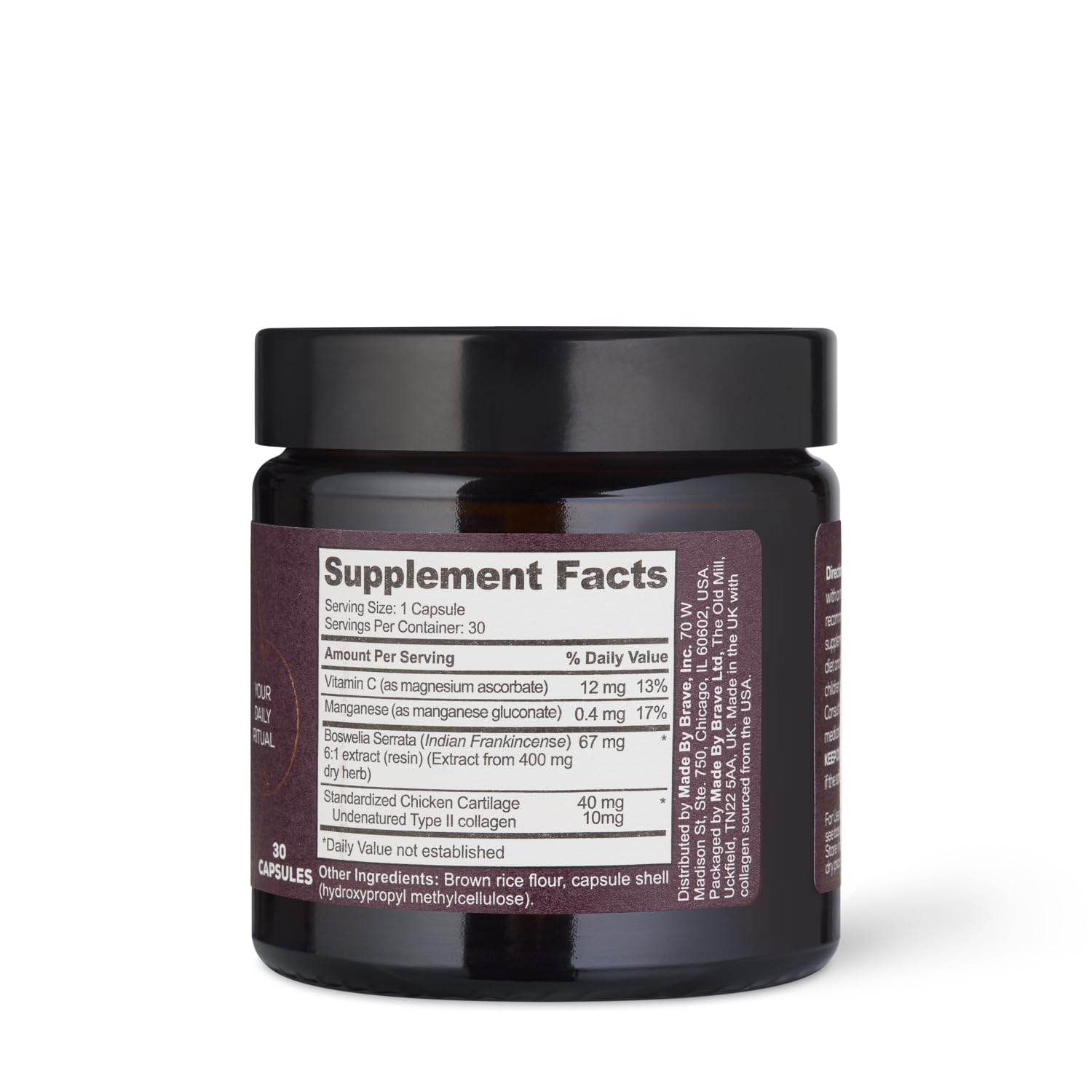 Ancient + Brave Noble Collagen vegan capsule shell detail.