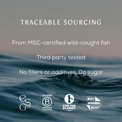 Ancient + Brave collagen powder dissolving in water for quick hydration