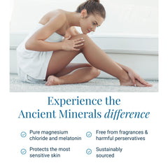 Ancient Minerals Goodnight Lotion shea butter and hyaluronic acid for hydration.