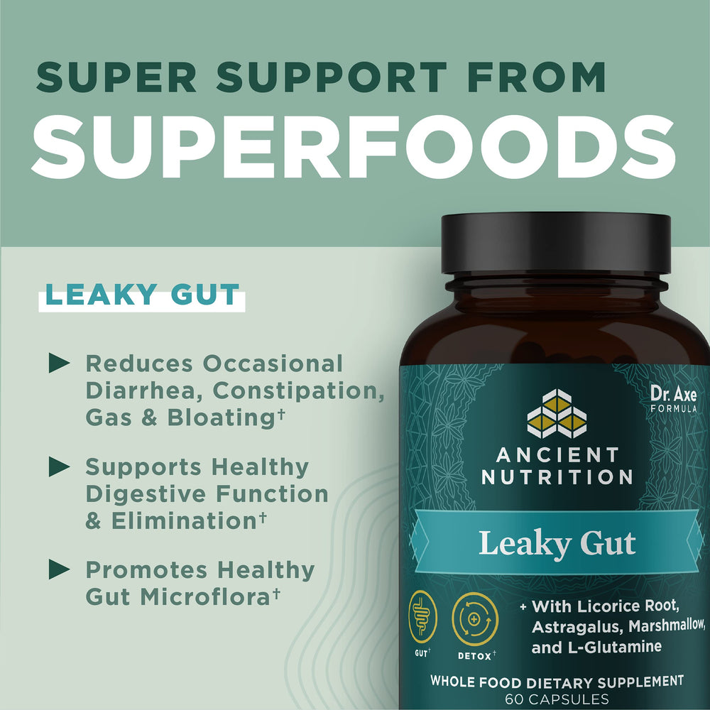 Ancient Nutrition Bacillus coagulans capsules – probiotic support for gut balance.