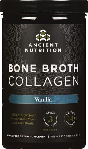 Ancient Nutrition Bone Broth Collagen Vanilla dissolves quickly in coffee for a protein boost