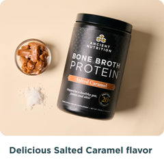 Ancient Nutrition Bone Broth Protein provides 19g protein per serving