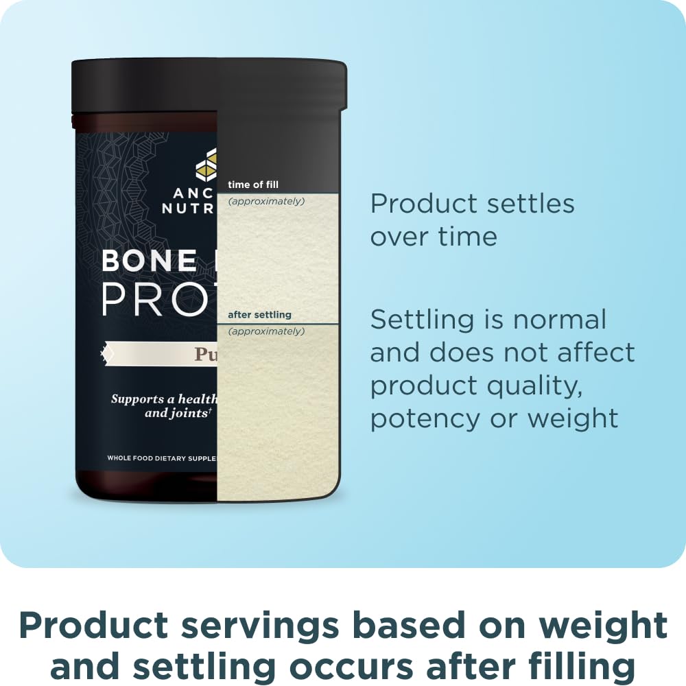 Ancient Nutrition bone broth protein chicken-bone-broth concentrate focus on protein base.