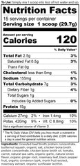 Close-up of Ancient Nutrition ingredients in bone broth protein for collagen and amino acids