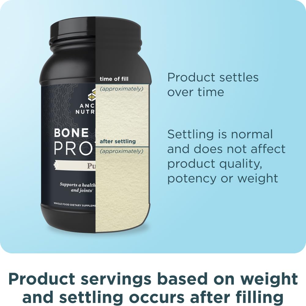 Ancient Nutrition product label highlighting cage-free and pasture-raised ingredients