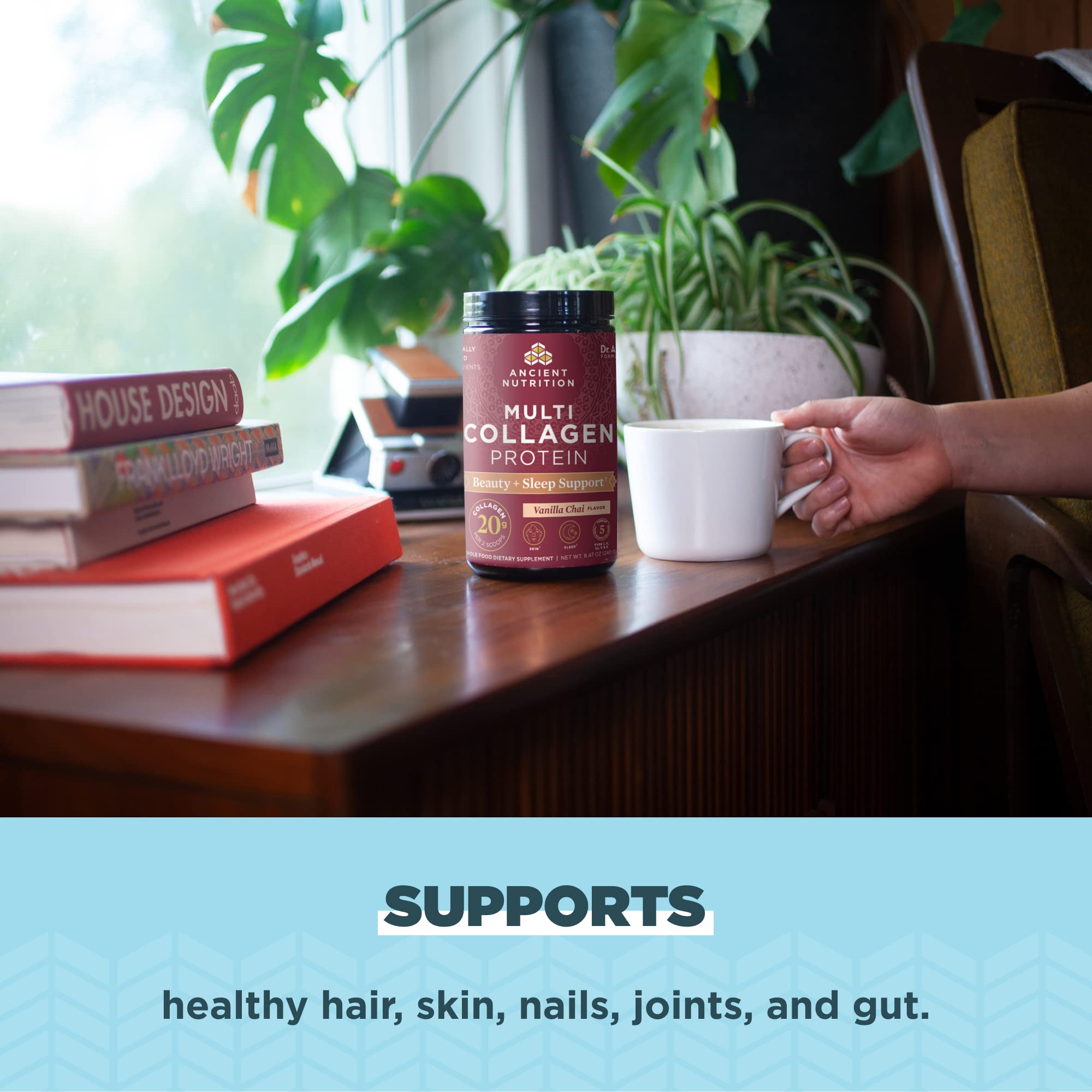 Ancient Nutrition Beauty + Sleep lab-tested quality and US-sourced ingredients.