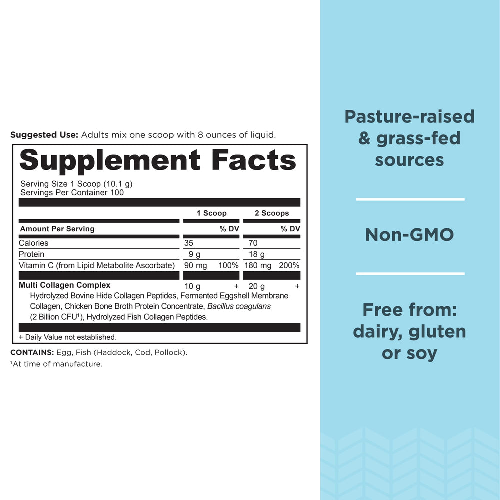 Ancient Nutrition Collagen Peptides scoop for quick drink additions