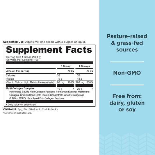 Ancient Nutrition Collagen Peptides scoop for quick drink additions