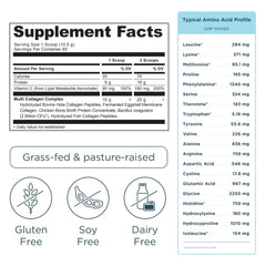 Ancient Nutrition Collagen Peptides Vanilla powder with scoop ready for smoothies