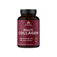 Ancient Nutrition Collagen Pills bottle for daily skin support.