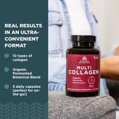 Ancient Nutrition Collagen Pills ready-to-take capsules for morning routine.