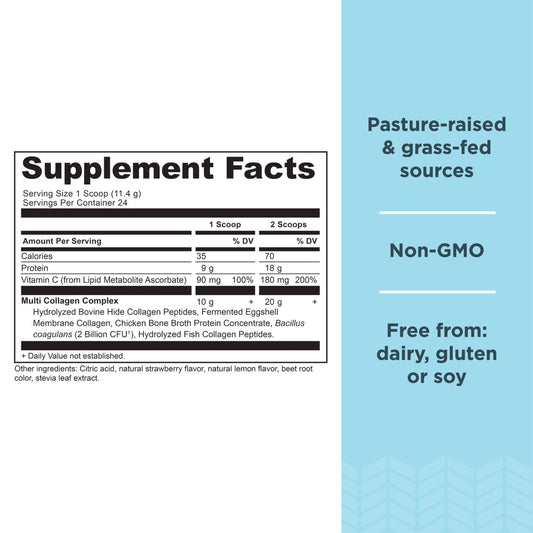 Ancient Nutrition collagen powder scoop for quick, accurate servings.