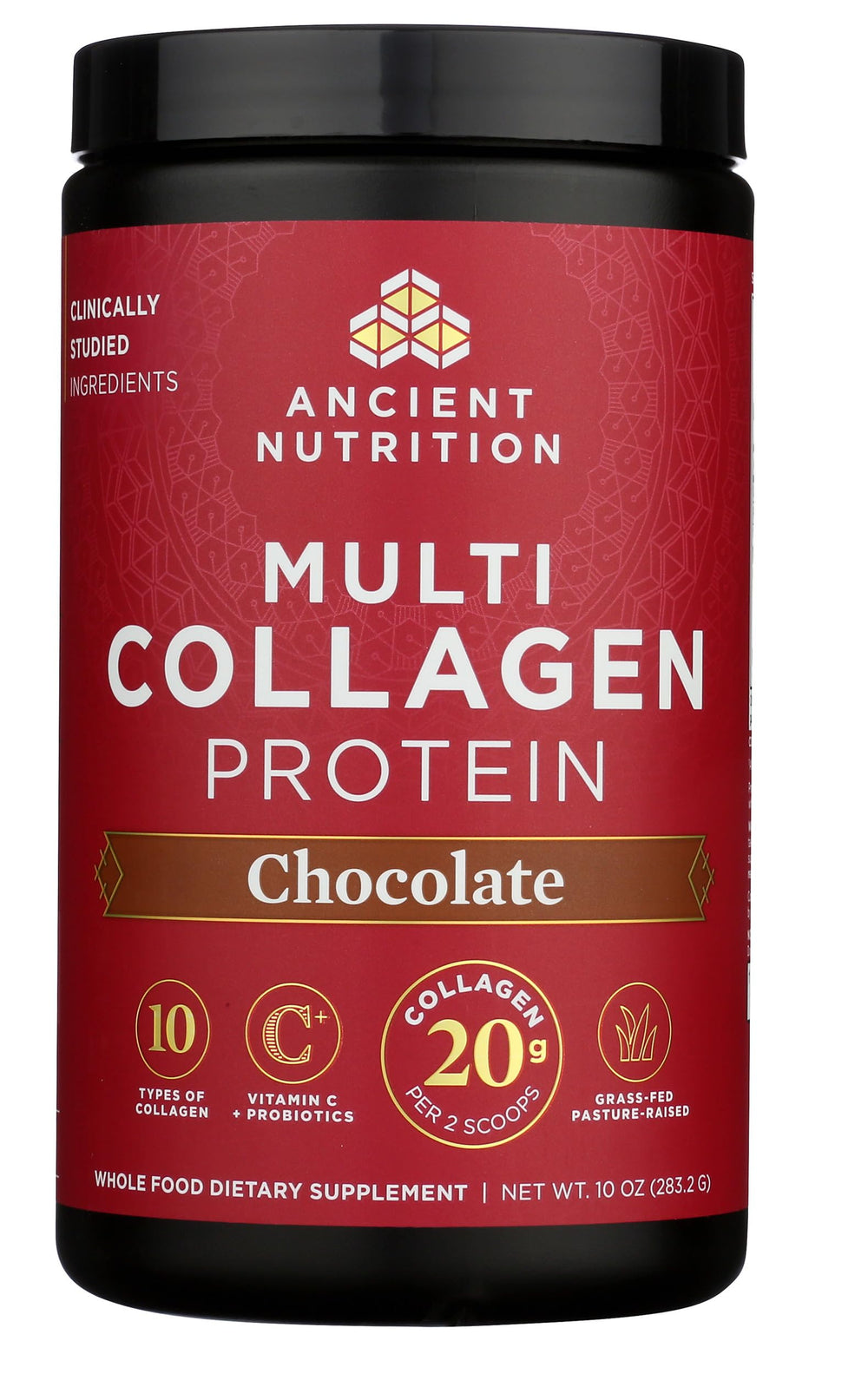 Ancient Nutrition collagen powder mixed with coffee or tea for convenient protein.