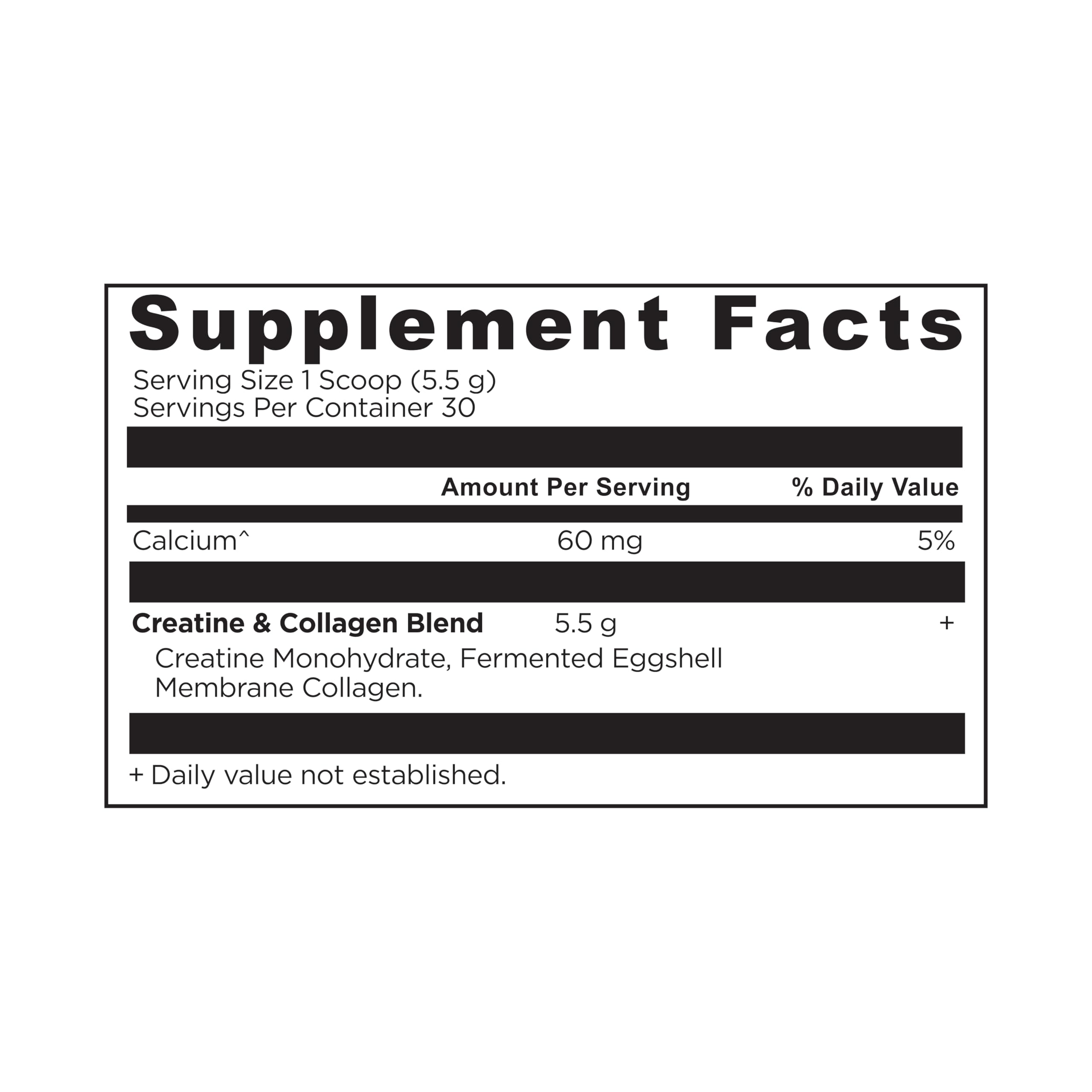 Ancient Nutrition Creatine + Collagen powder being dispensed into a glass for a shake.