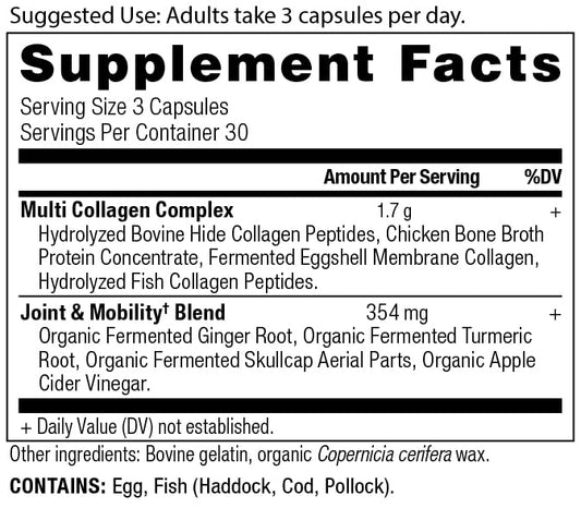Ancient Nutrition joint mobility capsules close-up for everyday use.