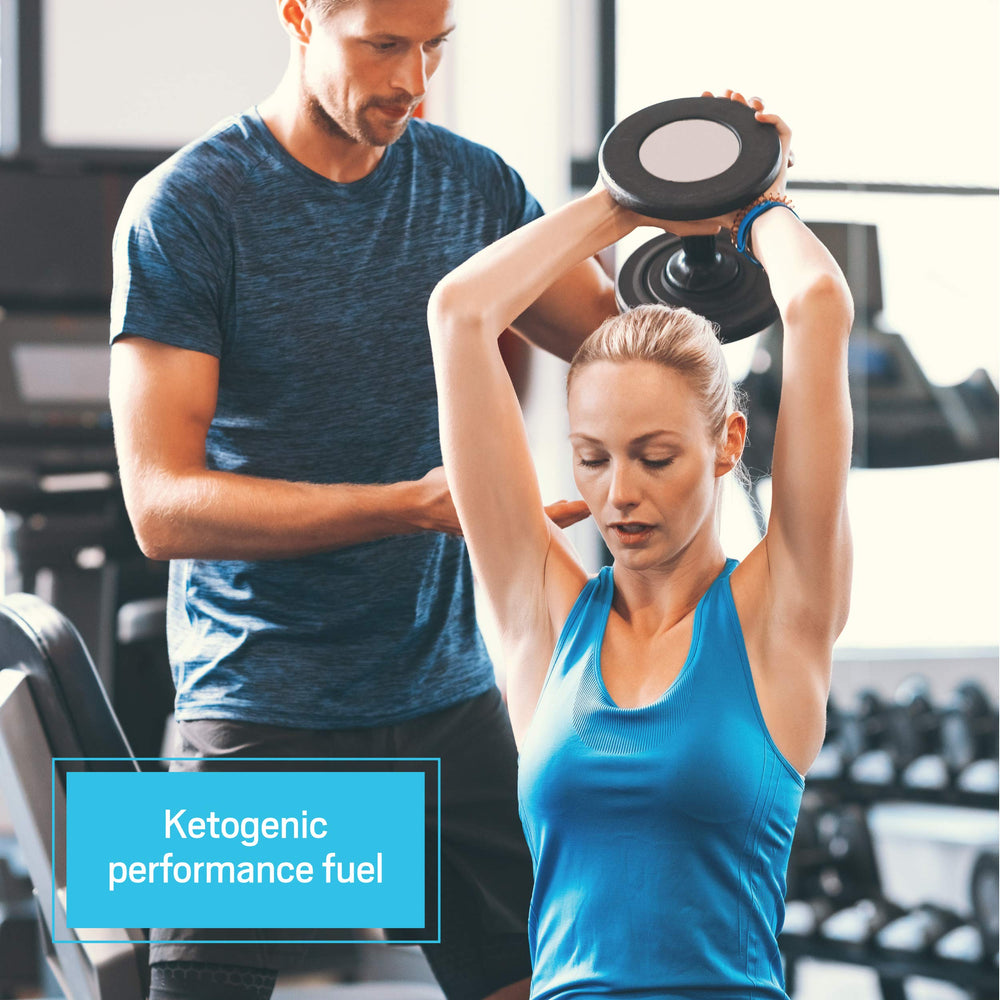 Close-up of KetoPROTEIN Vanilla label highlighting gluten-free and dairy-free