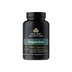 Ancient Nutrition Magnesium 300mg bottle and label highlighting immune support potential.