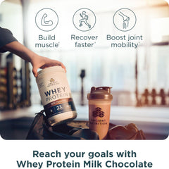 Milk chocolate flavor tub from Ancient Nutrition offers a tasty protein option.
