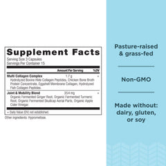 Ancient Nutrition capsules pouring out for easy daily intake.