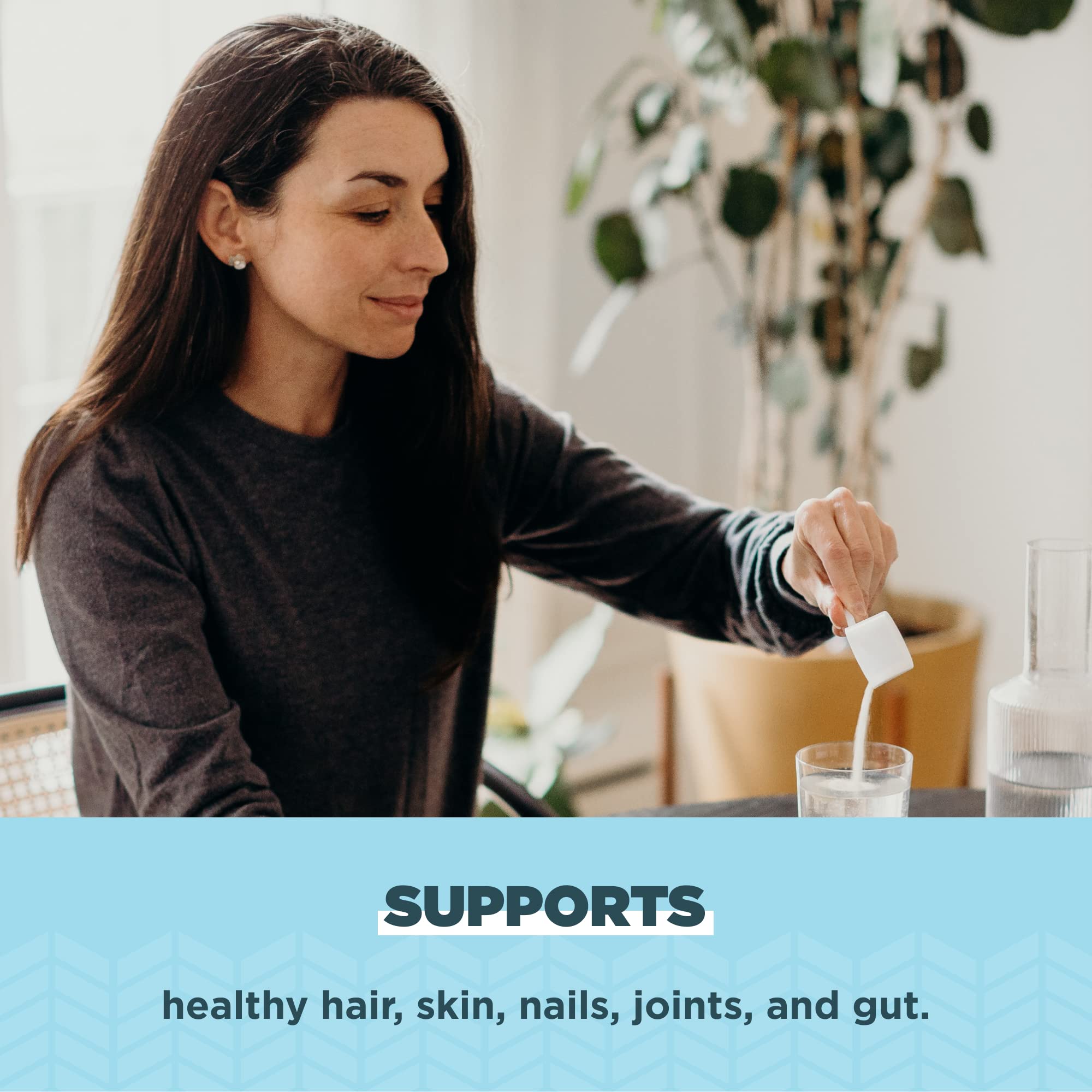 Ancient Nutrition packaging on store shelf emphasizes clean, hormone-free collagen.