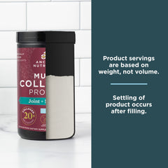Ancient Nutrition packaging shows five collagen types from four sources on packaging