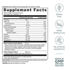 Ancient Nutrition multi protein powder glass of shake after training