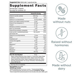 Ancient Nutrition Multivitamin for Men 40+ capsules close-up showing easy daily dose
