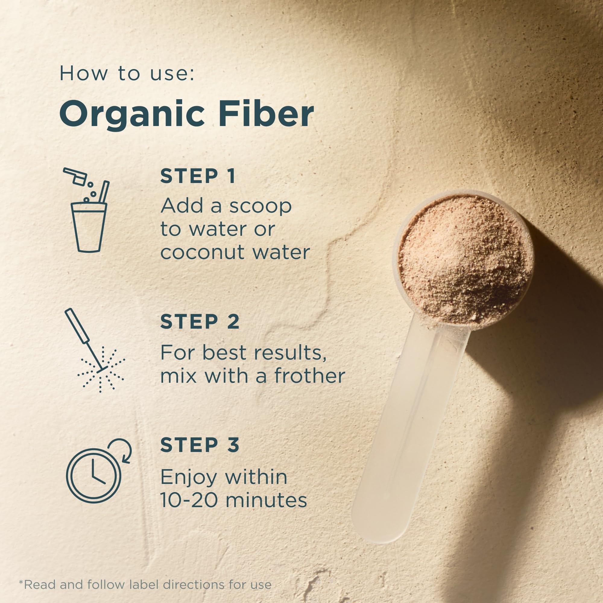Ancient Nutrition Organic Fiber Powder pineapple mango packaging front highlights organic, non-GMO formula.