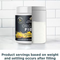 Ancient Nutrition Organic Fiber Powder pineapple mango shelf life and storage guidance.