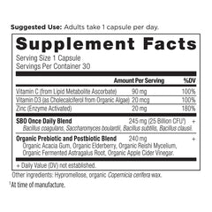 Ancient Nutrition Probiotics capsules closeup for quick everyday immune support