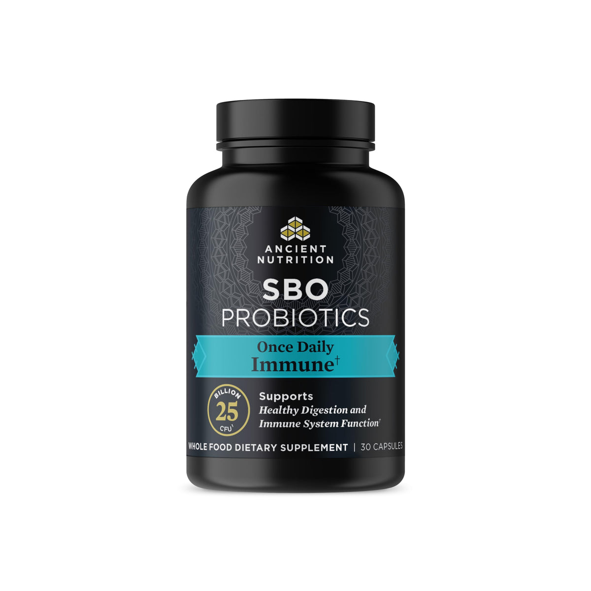 Ancient Nutrition Probiotics once daily bottle for convenient immune and digestion support