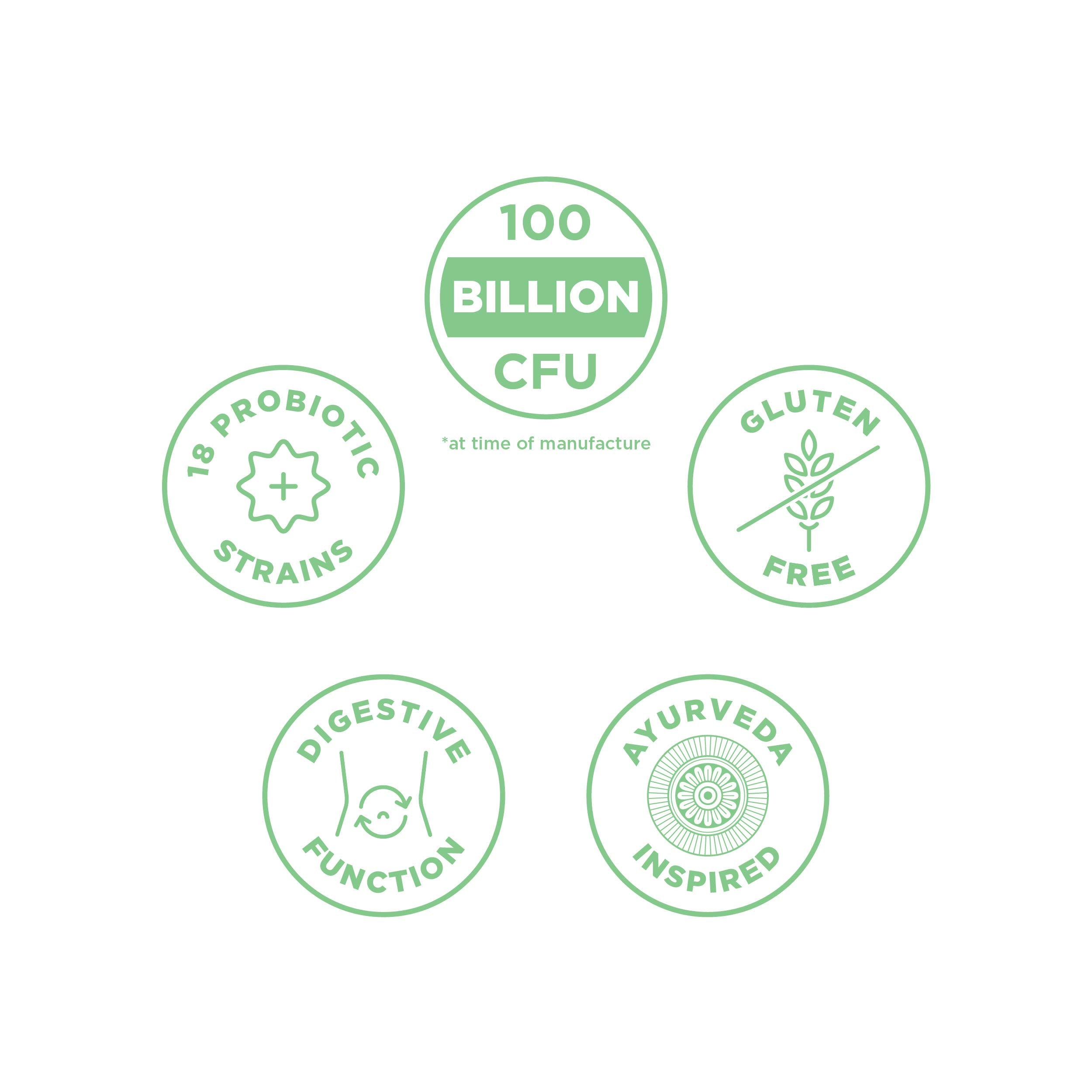 Ancient Nutrition Probiotics Ultimate label highlights gluten-free and soy-free formulation.