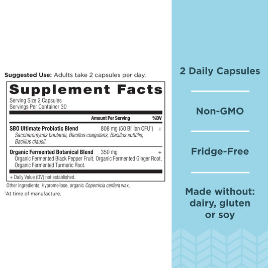 Ancient Nutrition SBO Probiotics Ultimate capsules close-up for immune wellness