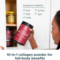 Ancient Nutrition smoothie with collagen shows easy beverage integration.