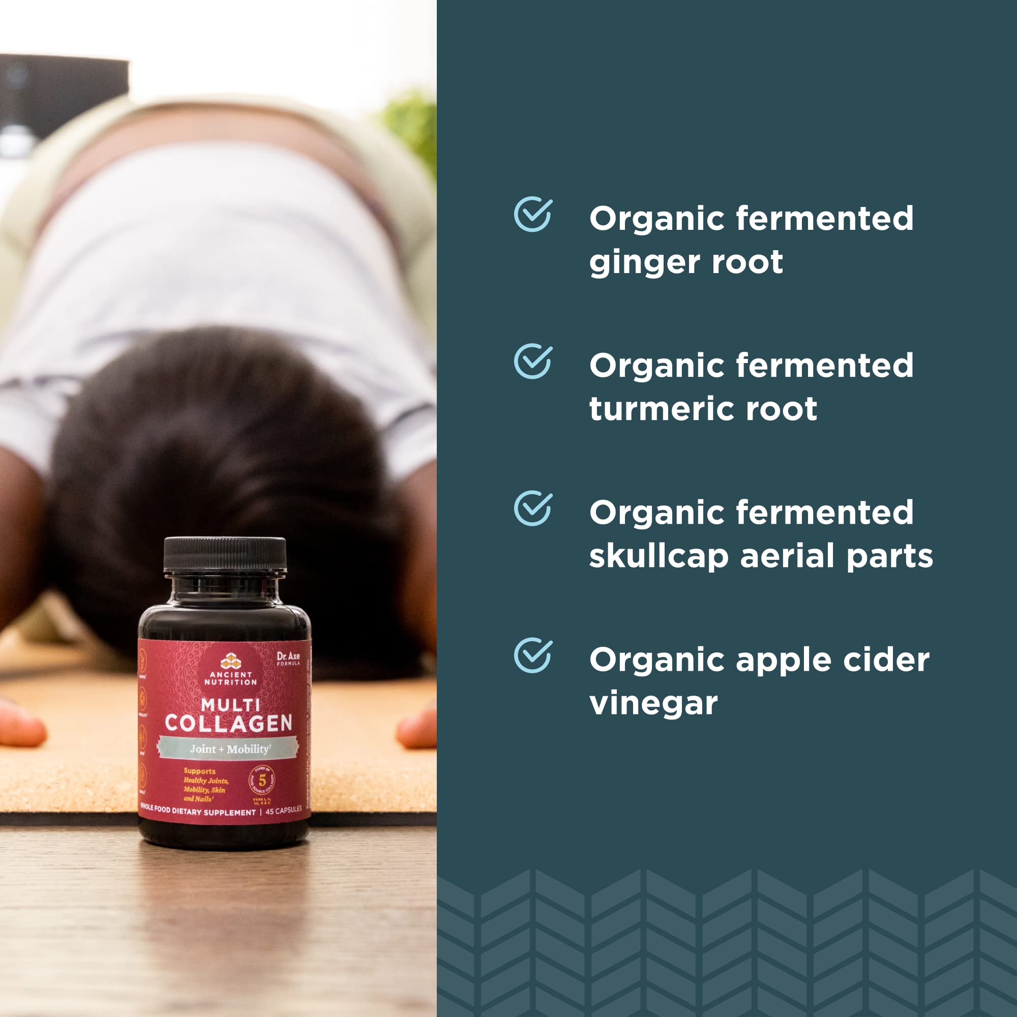 Ancient Nutrition sourced ingredients from US and abroad label.