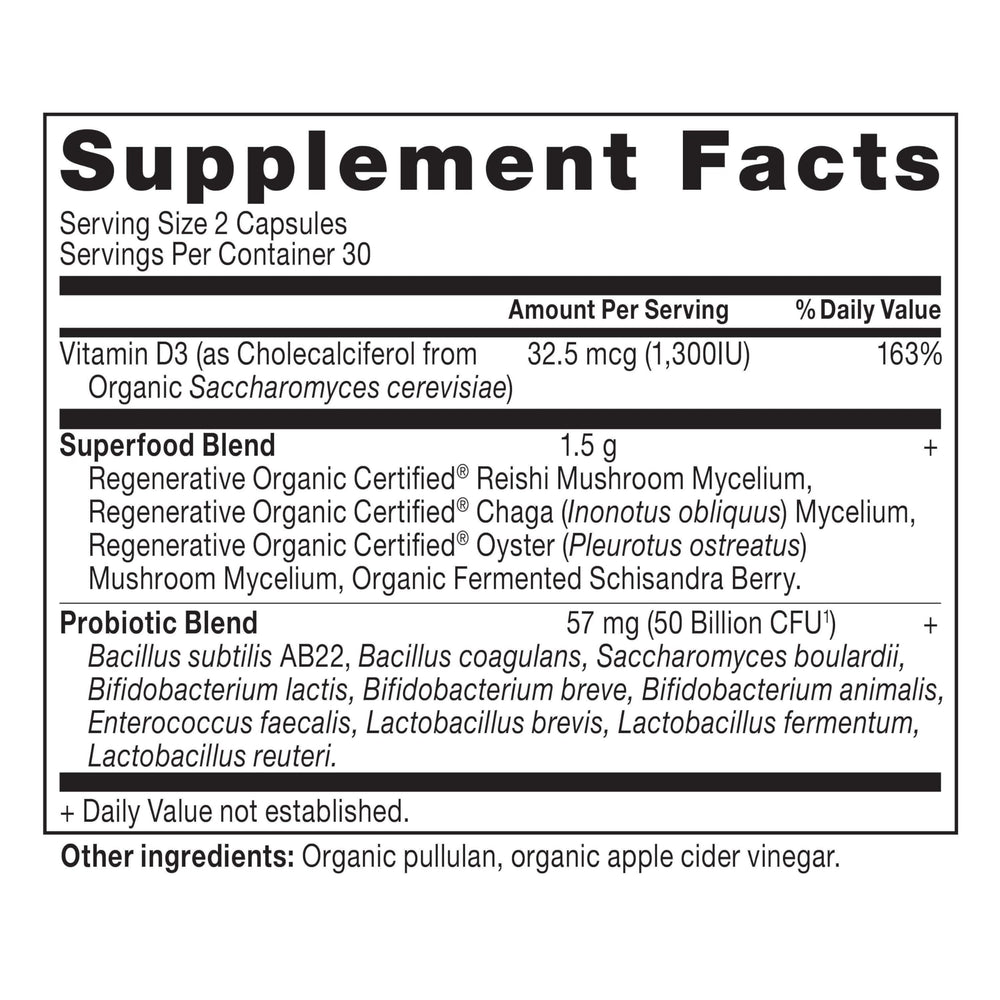 Ancient Nutrition women's probiotic capsules for convenient digestive support.