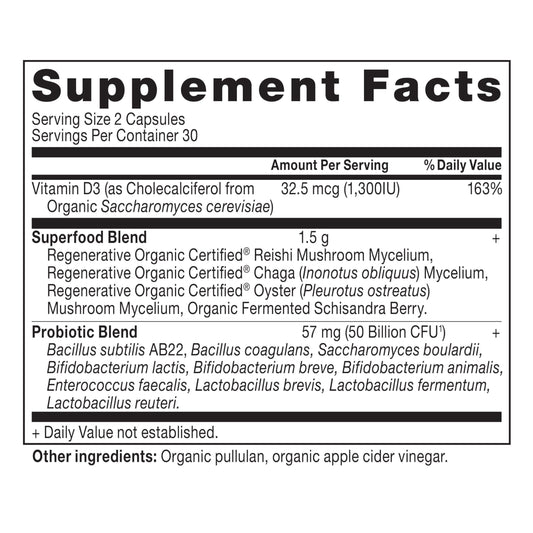 Ancient Nutrition women's probiotic capsules for convenient digestive support.