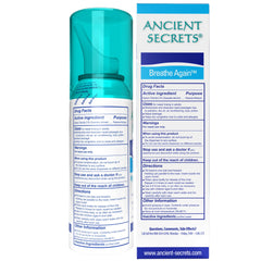 ANCIENT SECRETS nasal spray fine mist delivers soothing relief.