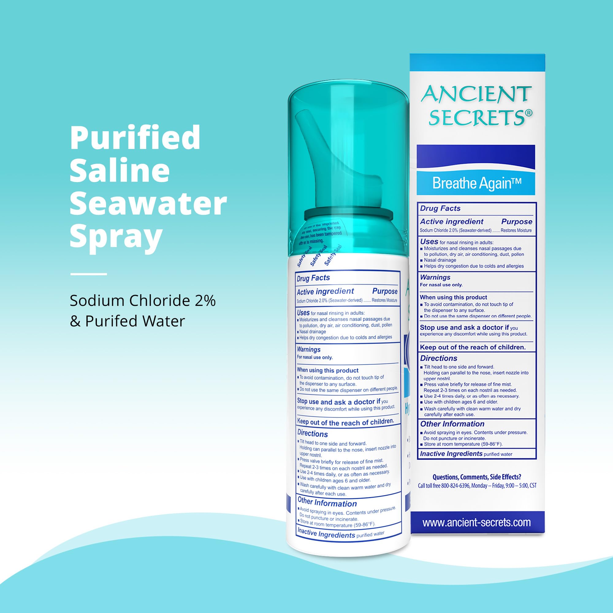 Atlantic seawater origin supports natural cleansing with ANCIENT SECRETS.