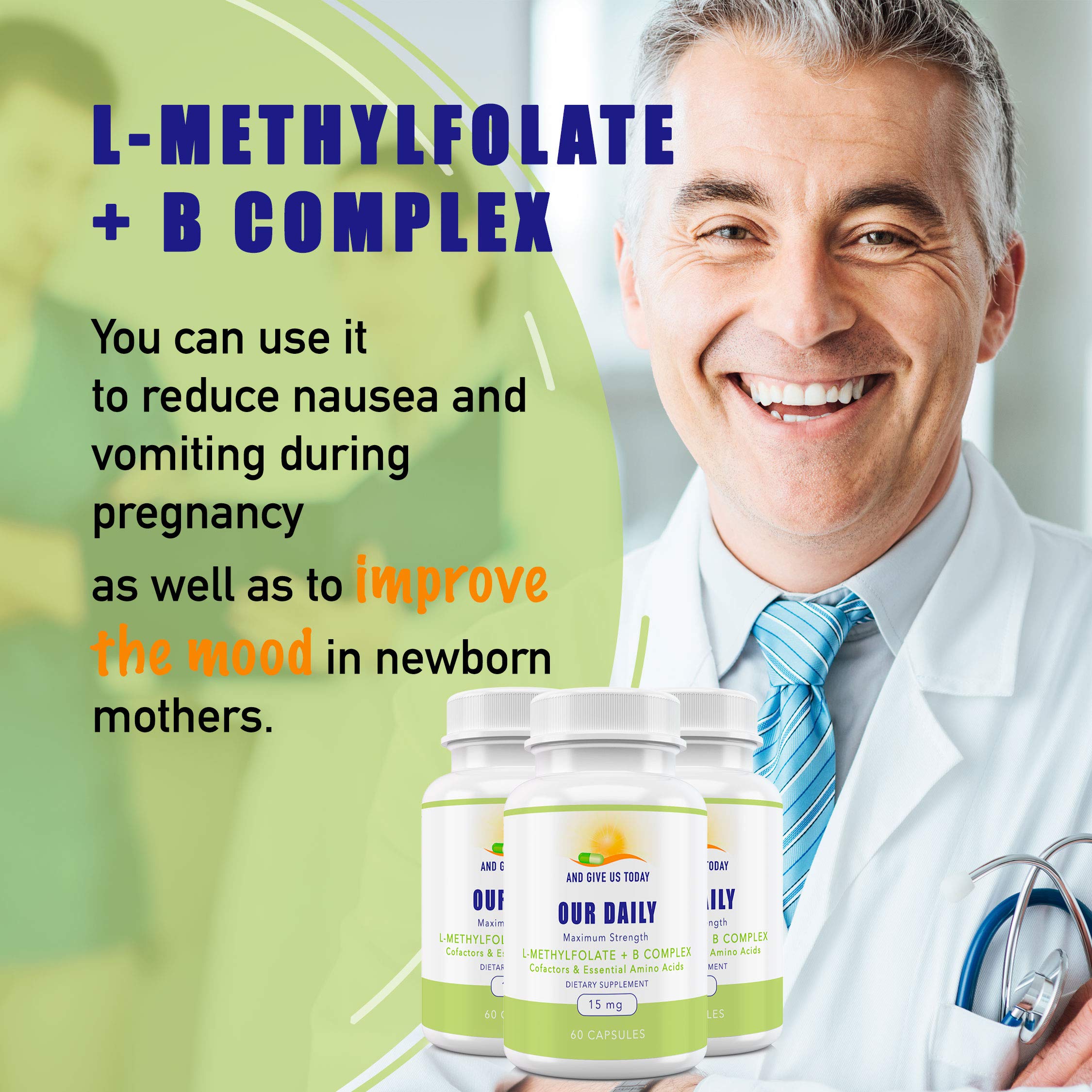 Active Folate label highlights premium folate form for nervous system support.
