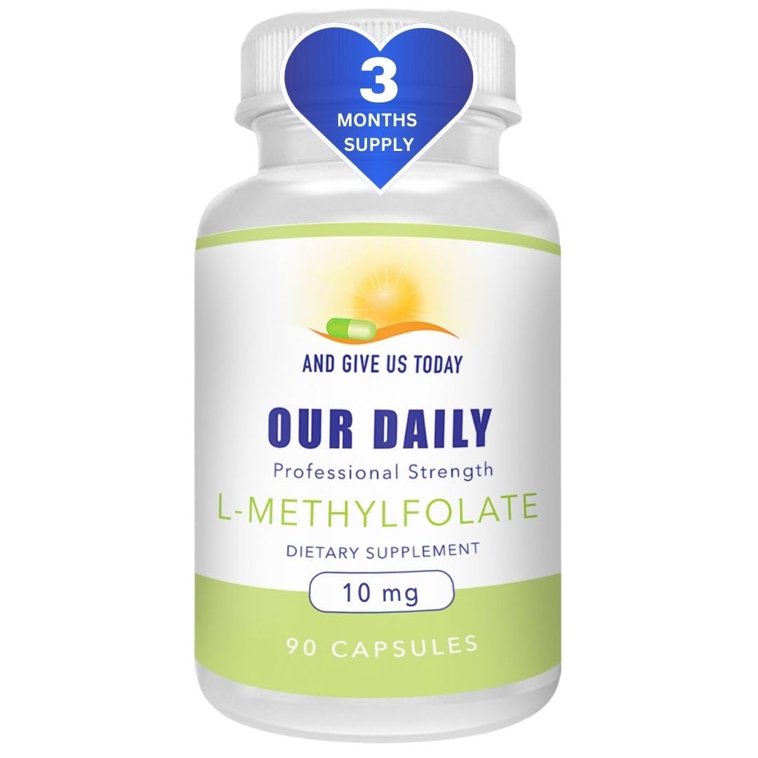 Our Daily Vites L-Methylfolate bottle cap close-up for daily wellness support.